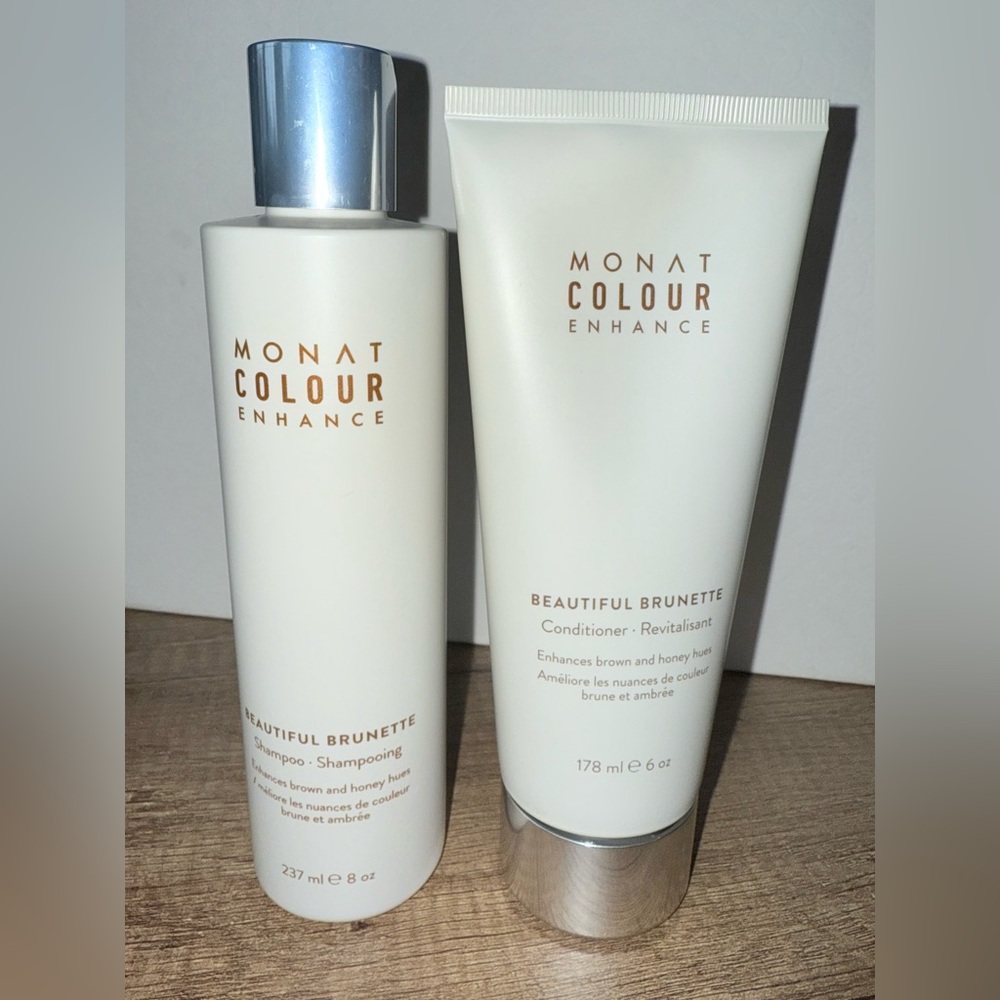 Monat Colour Enhance Hair Set BEAUTIFUL BRUNETTE Shampoo 8 oz, Conditioner 6 oz - Picture 5 of 5